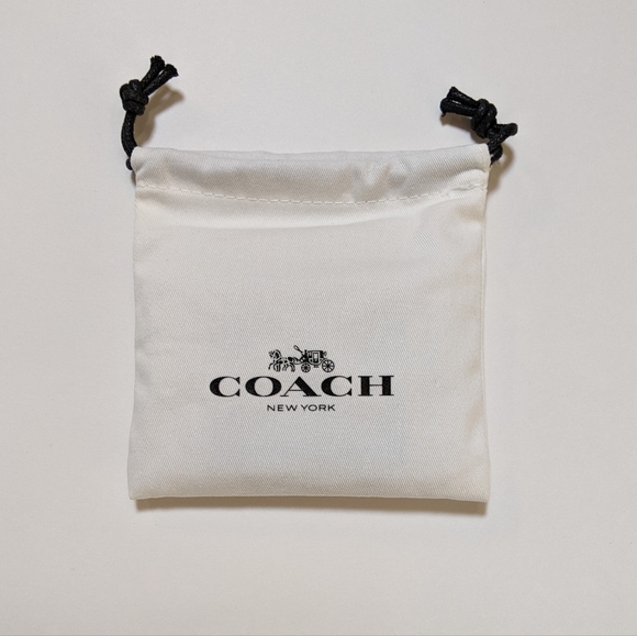 NWT COACH Rainbow Pave Heart Stud Earrings Signature C - Picture 5 of 6